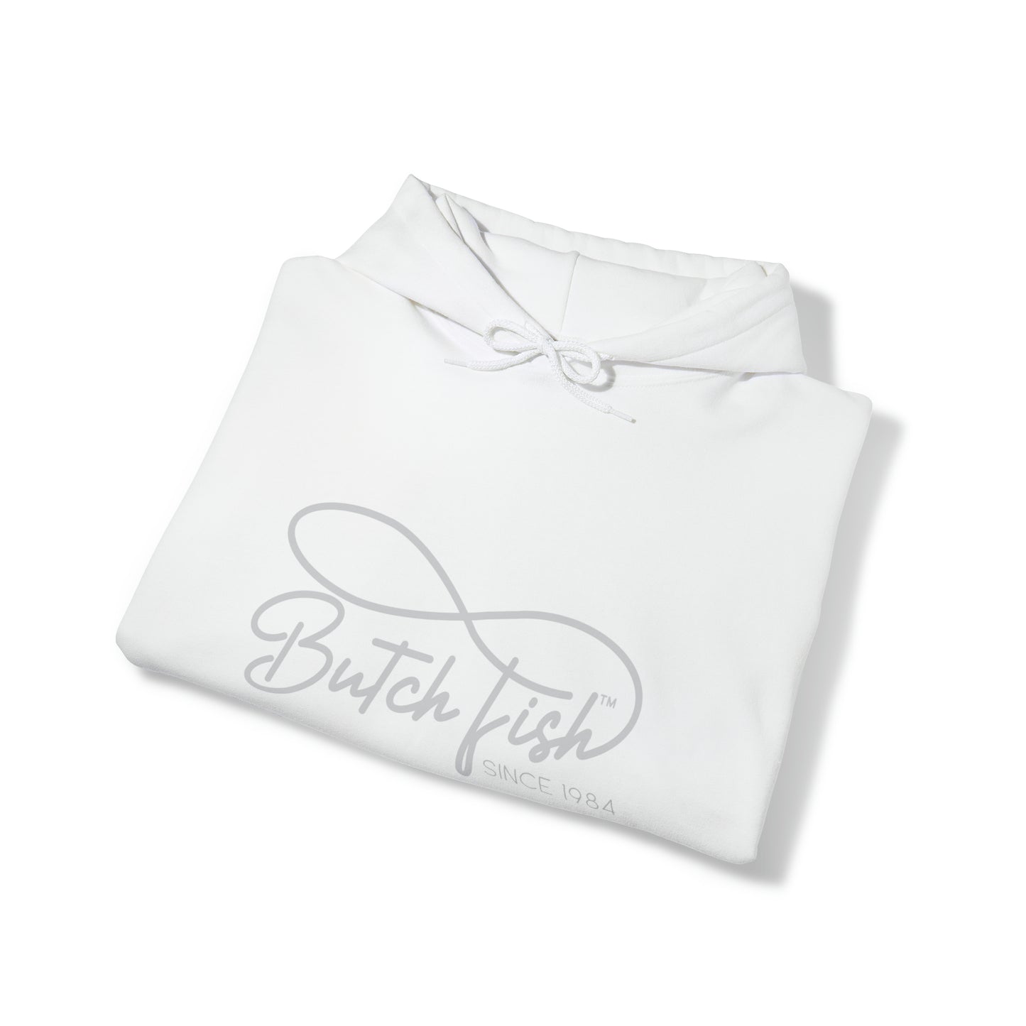 Butch Fish Since 1984 Hoodies "Unity in Comfort" - Gray Logo