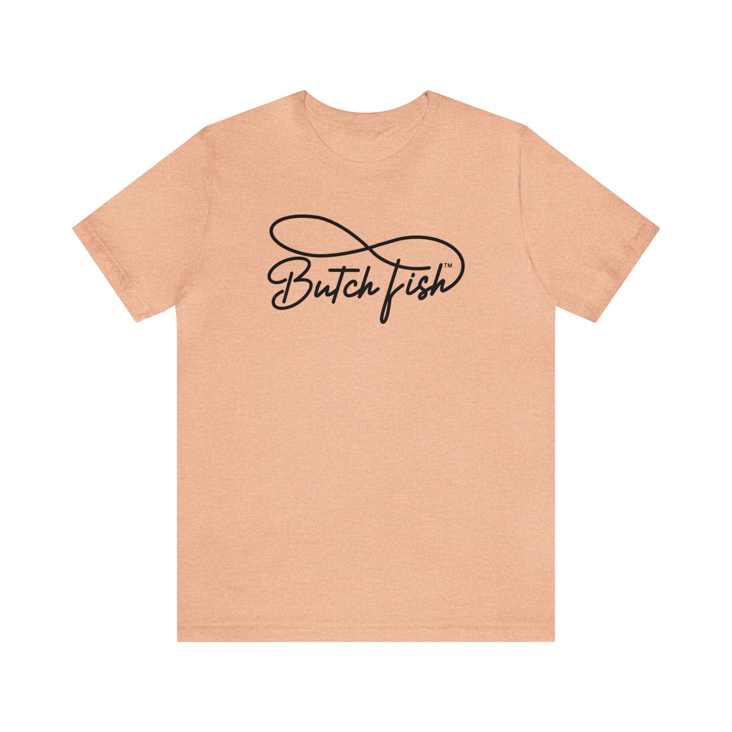 Butch Fish Unisex T-Shirts: "Stories in Threads"- Black Logo