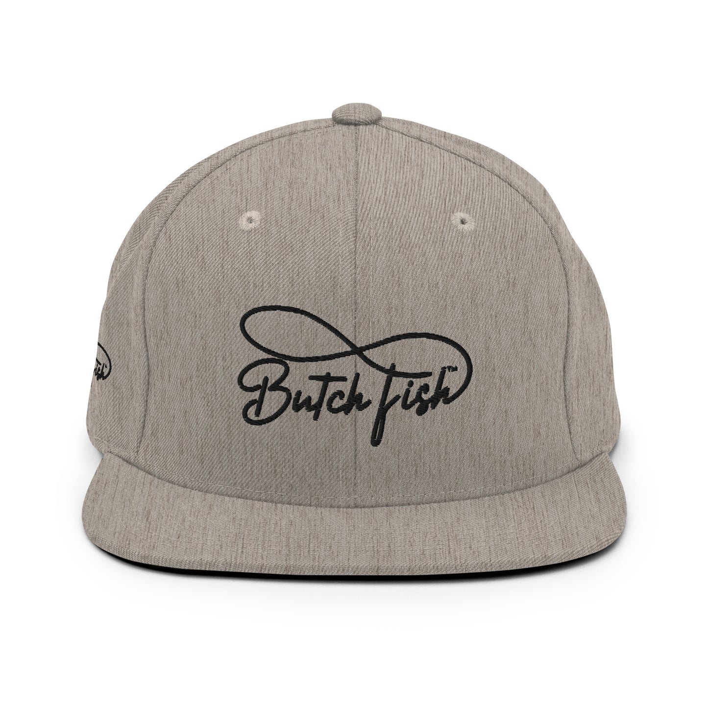 Butch Fish Snapback Hats: "Pride on Top"- Black Embroidery