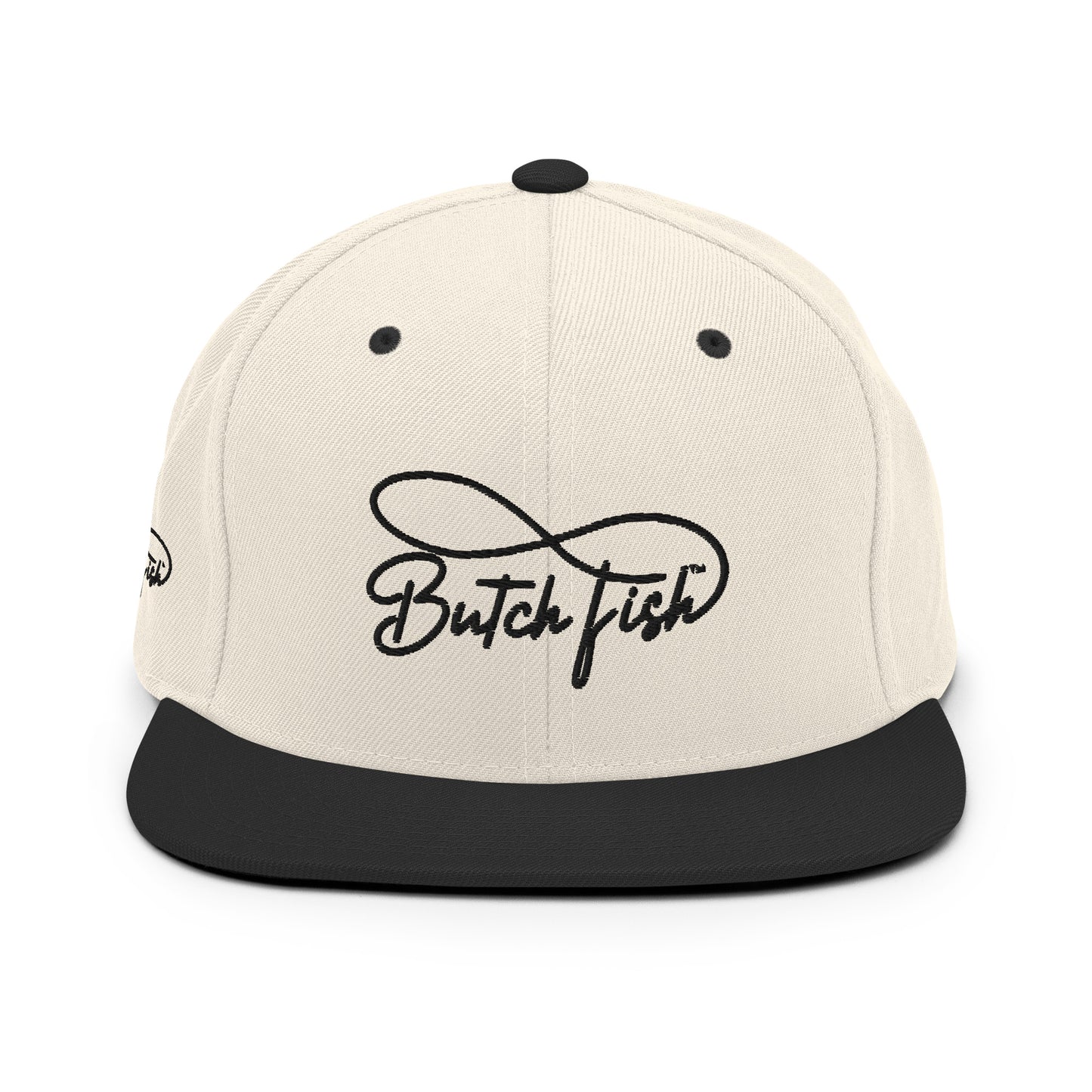 Butch Fish Snapback Hats: "Pride on Top"- Black Embroidery