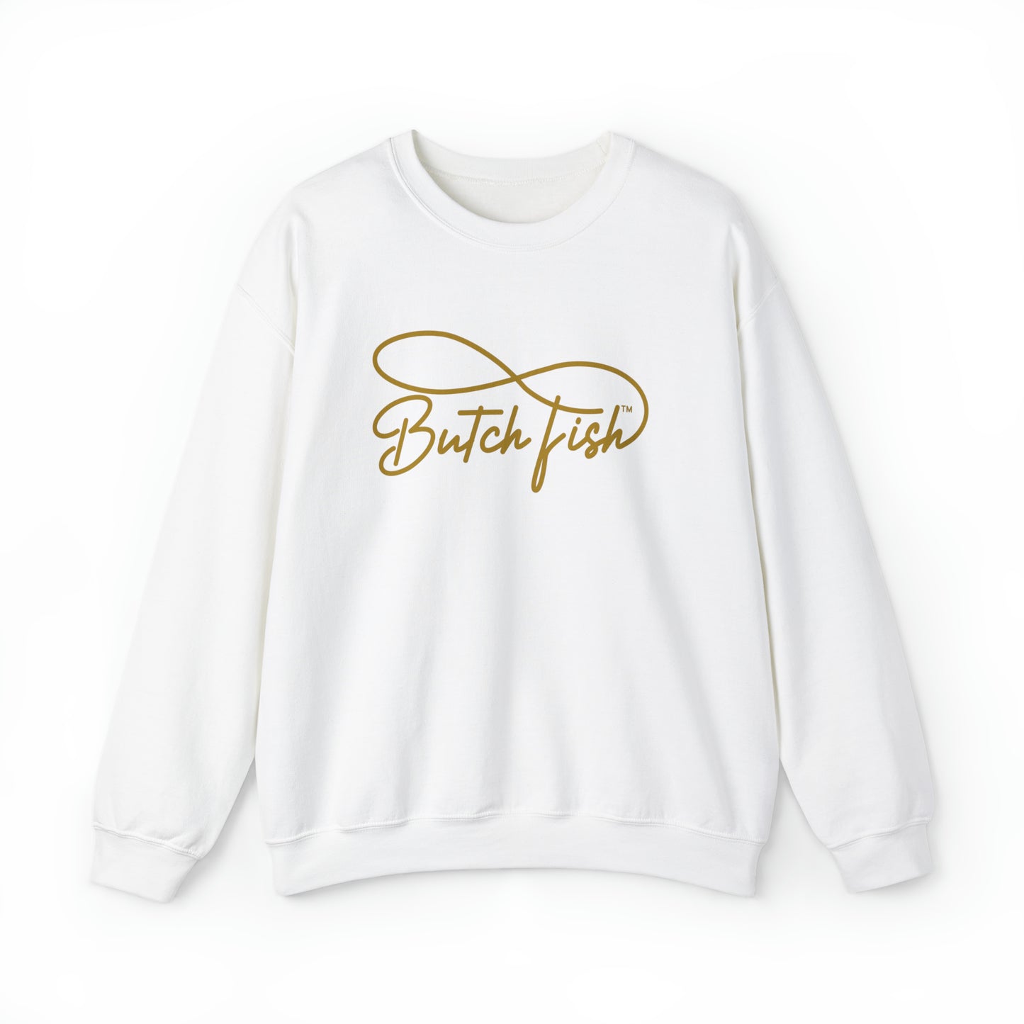 Butch Fish Unisex Crewneck Sweatshirt: "Unity in Comfort" - Gold Logo