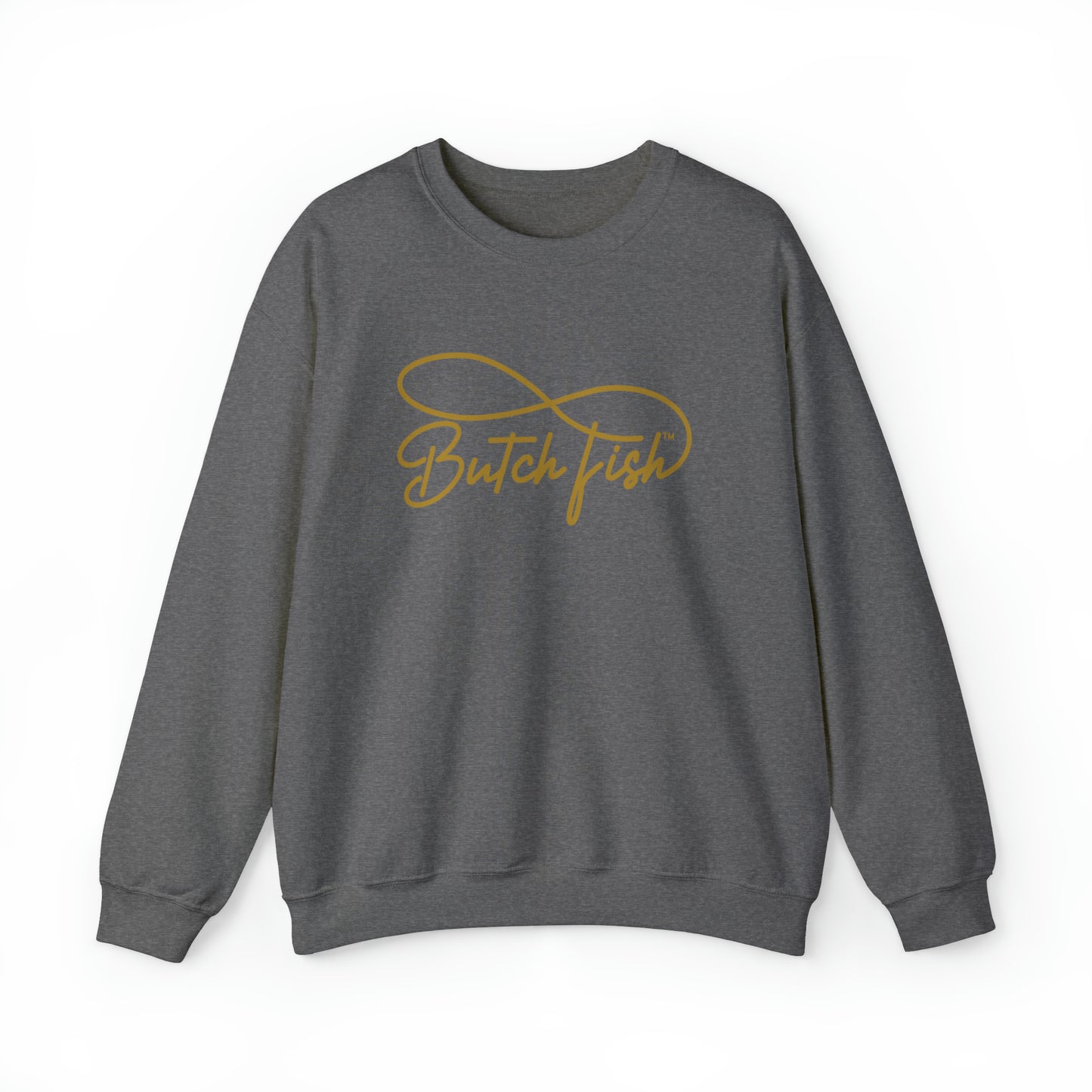 Butch Fish Unisex Crewneck Sweatshirt: "Unity in Comfort" - Gold Logo