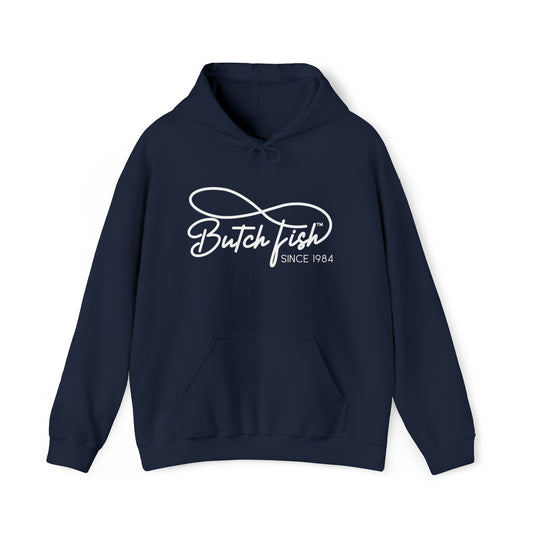 Butch Fish Since 1984 Hoodies "Unity in Comfort" - White Logo