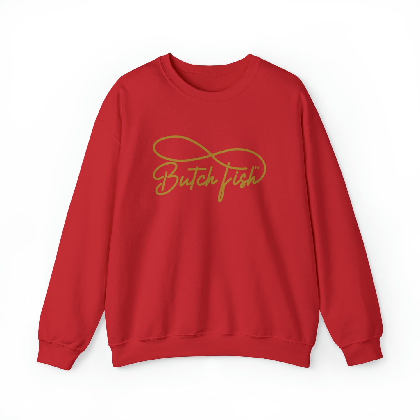 Butch Fish Unisex Crewneck Sweatshirt: "Unity in Comfort" - Gold Logo