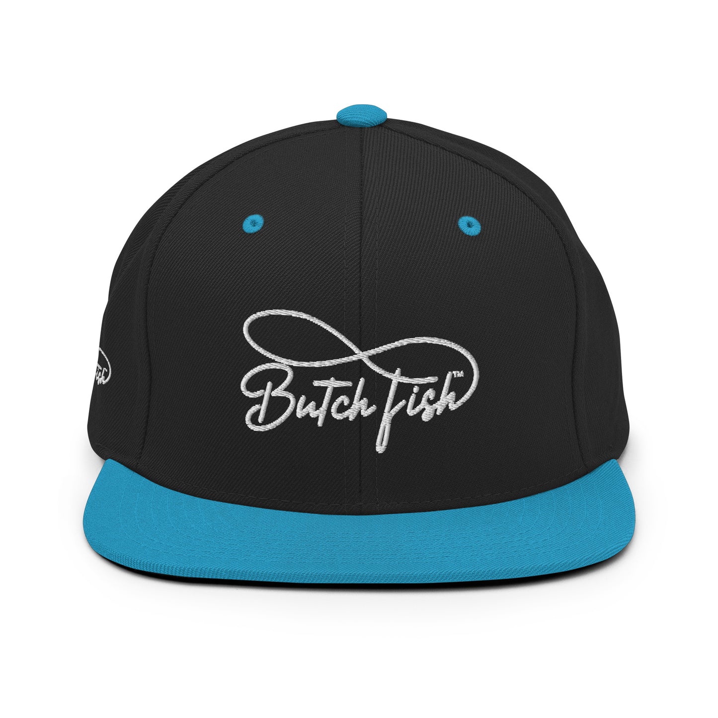 Butch Fish Snapback Hats: "Pride on Top"- White Embroidery