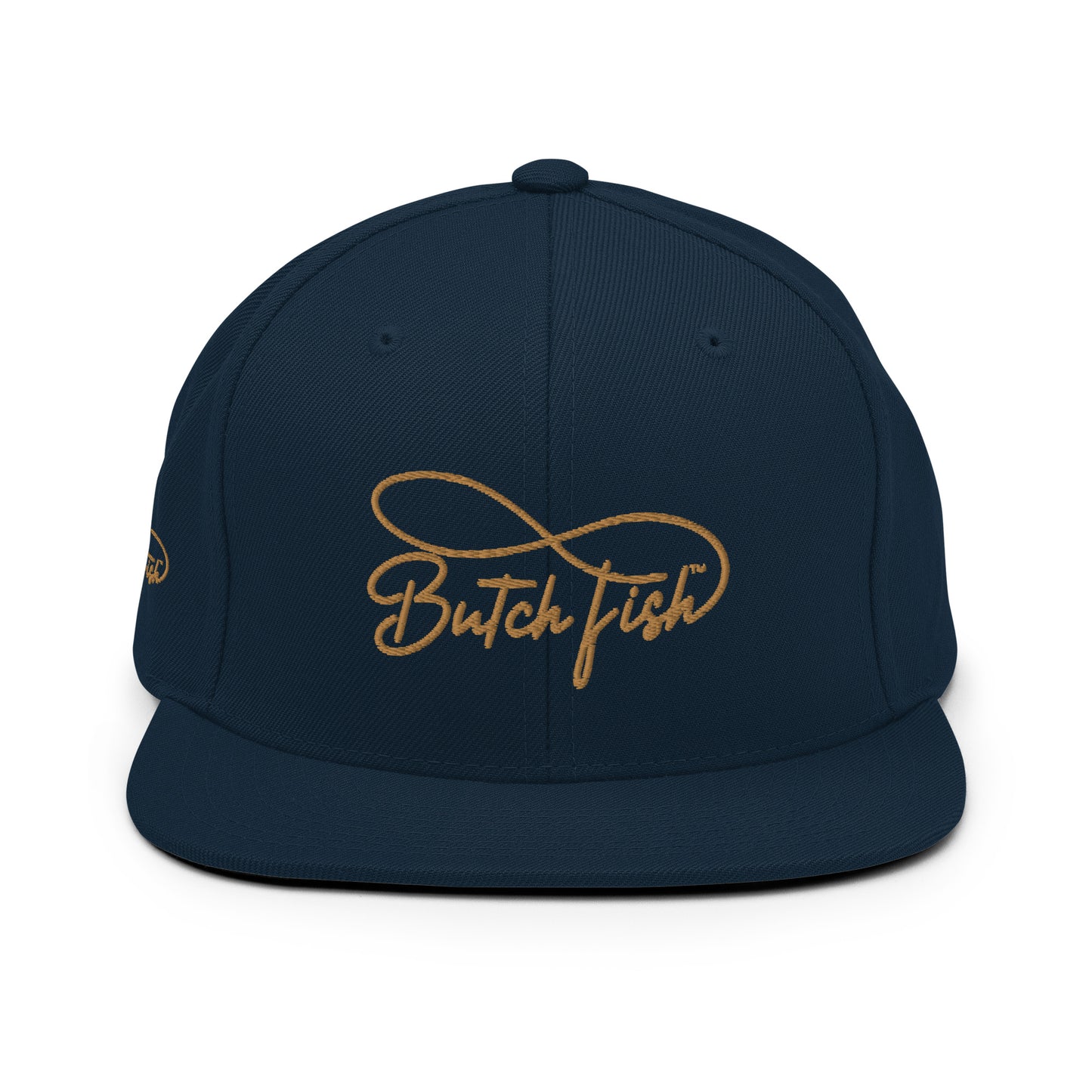 Butch Fish Snapback Hats: "Pride on Top" -Gold Embroidery