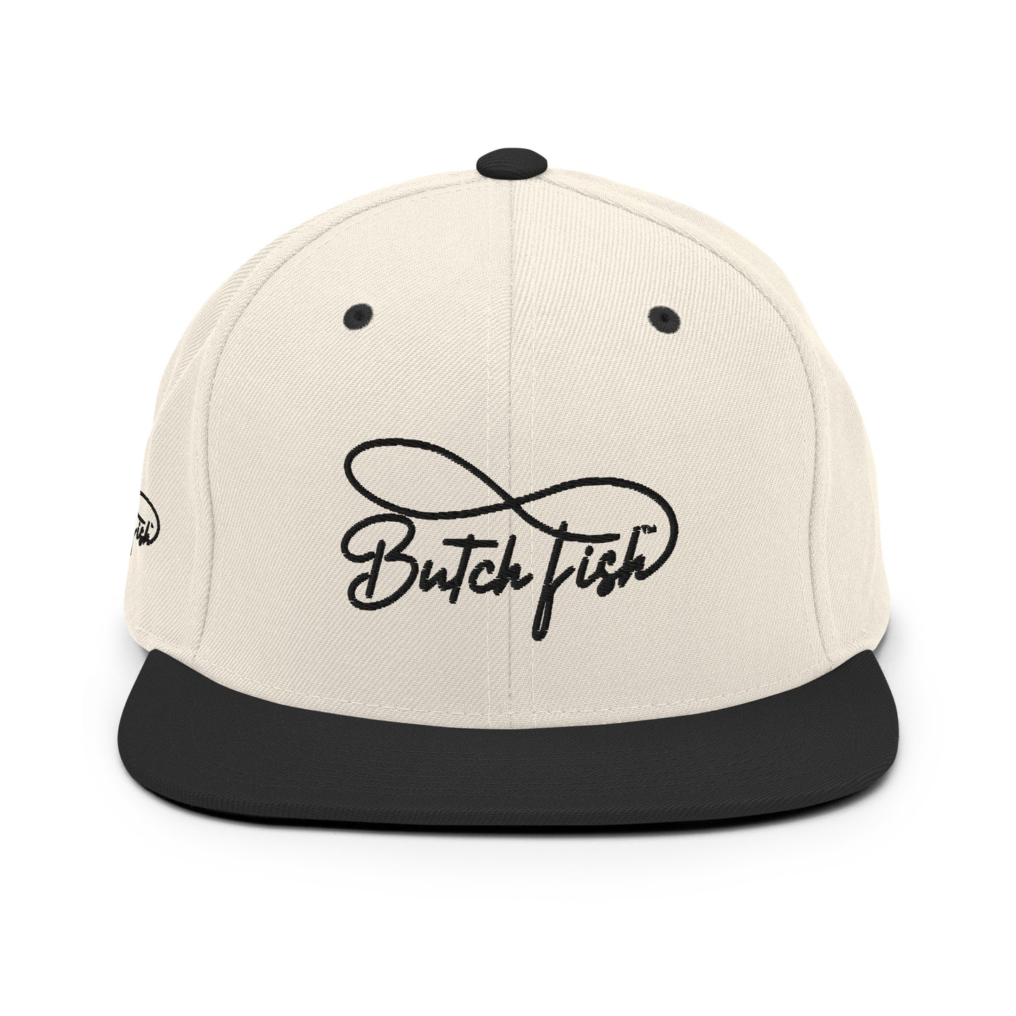 Butch Fish Snapback Hats: "Pride on Top"- Black Embroidery