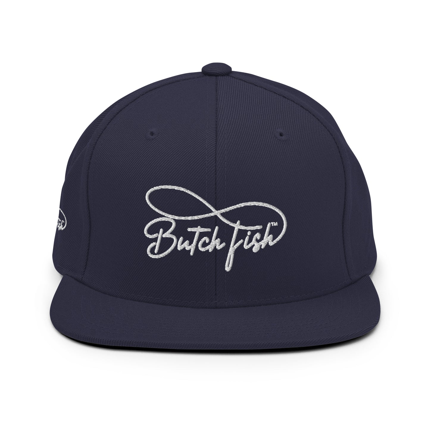 Butch Fish Snapback Hats: "Pride on Top"- White Embroidery