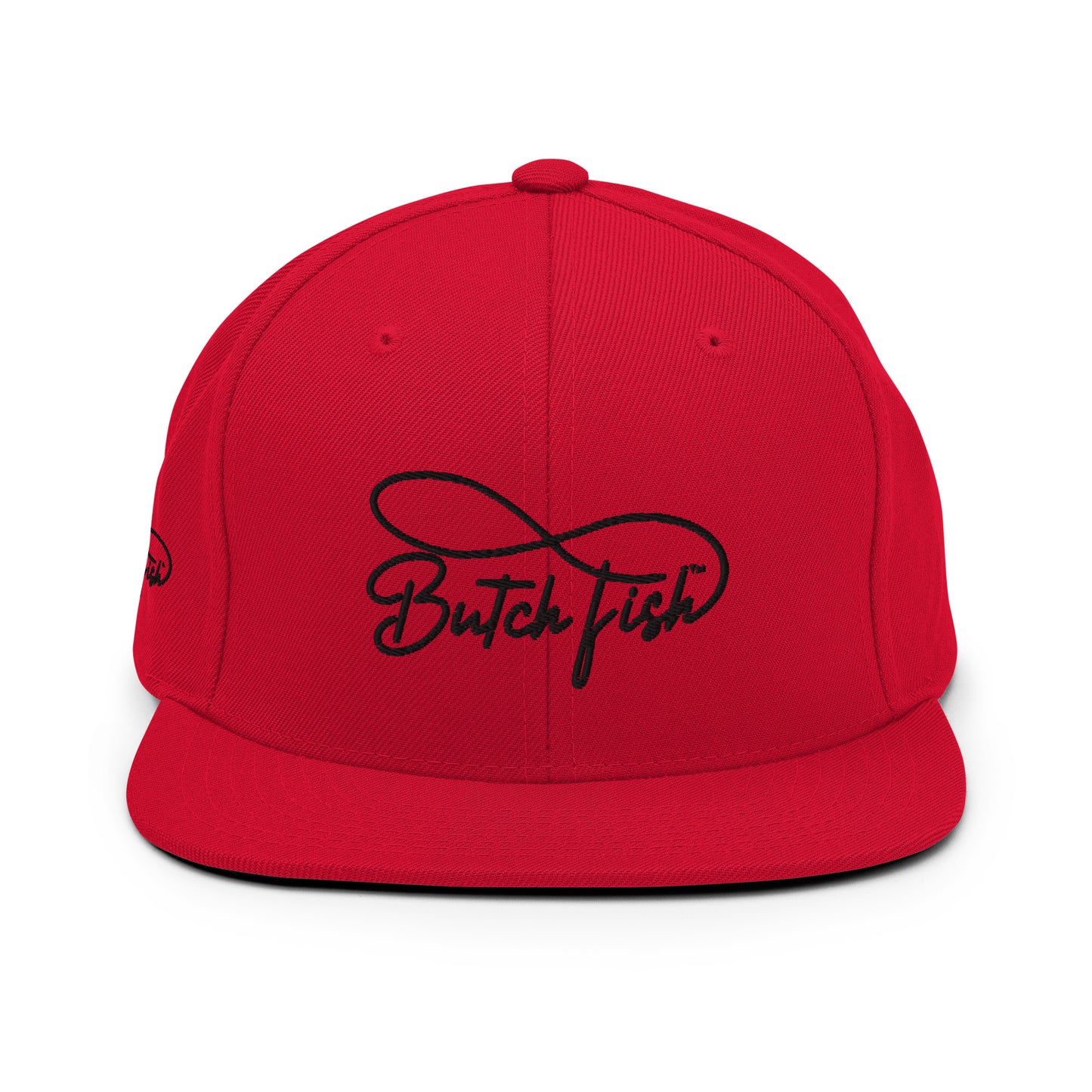 Butch Fish Snapback Hats: "Pride on Top"- Black Embroidery