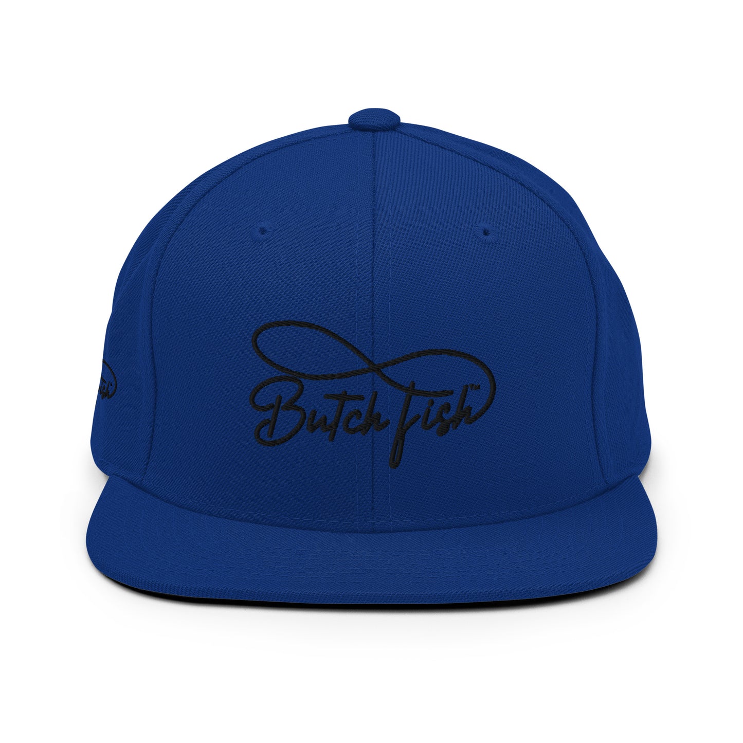 Butch Fish Snapback Hats: "Pride on Top"- Black Embroidery