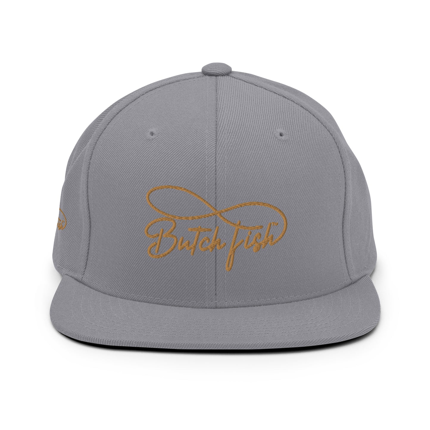 Butch Fish Snapback Hats: "Pride on Top" -Gold Embroidery