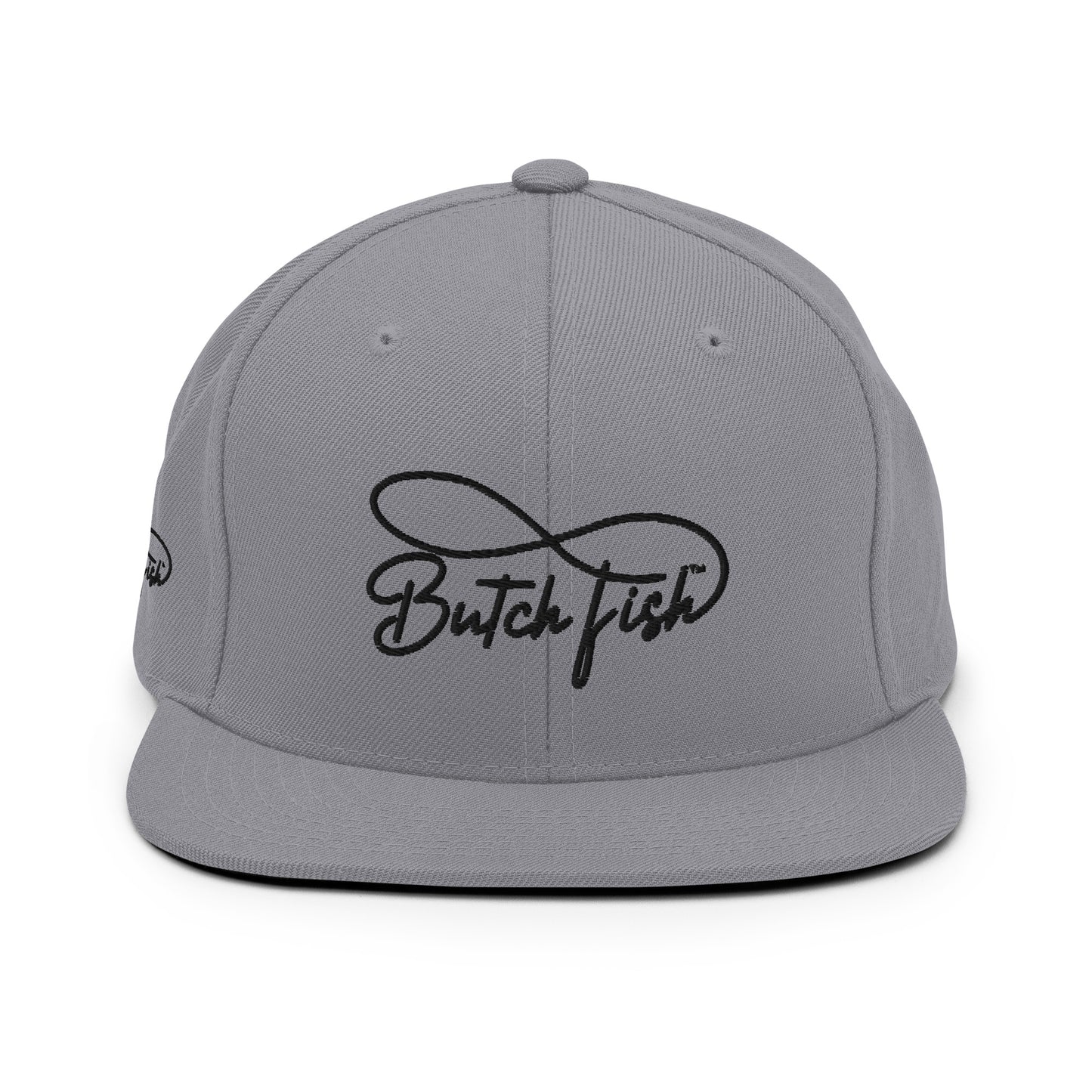 Butch Fish Snapback Hats: "Pride on Top"- Black Embroidery