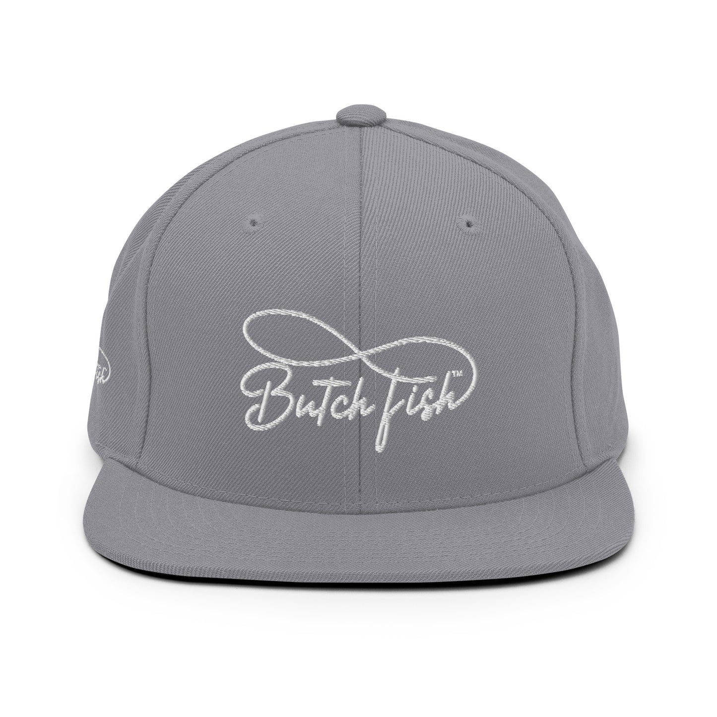 Butch Fish Snapback Hats: "Pride on Top"- White Embroidery