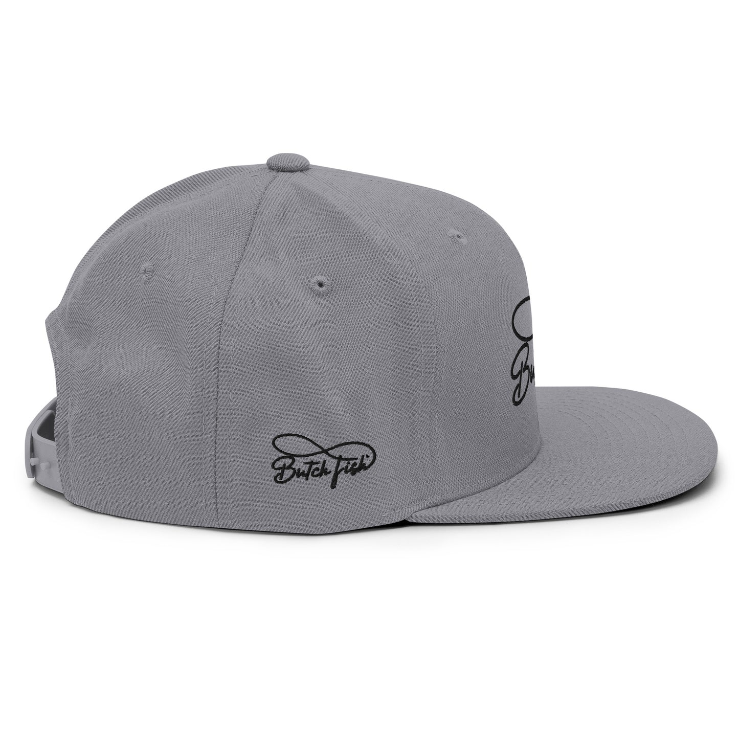 Butch Fish Snapback Hats: "Pride on Top"- Black Embroidery