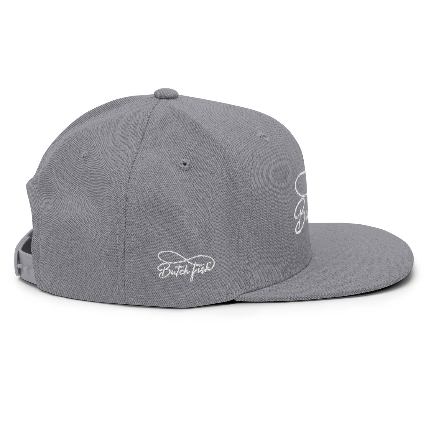 Butch Fish Snapback Hats: "Pride on Top"- White Embroidery